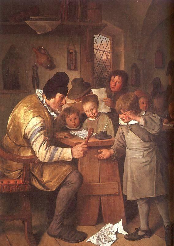 Jan Steen The Schoolmaster oil painting image